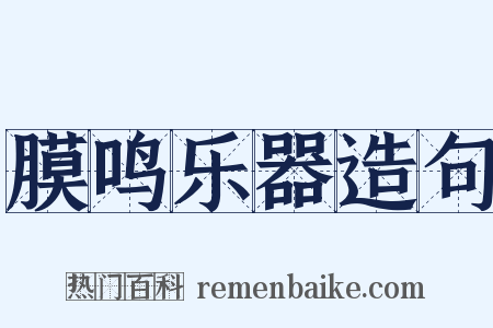 膜鸣乐器造句是什么意思的图片